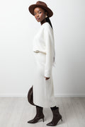 Long Sleeve Crew Neck Top White (1)