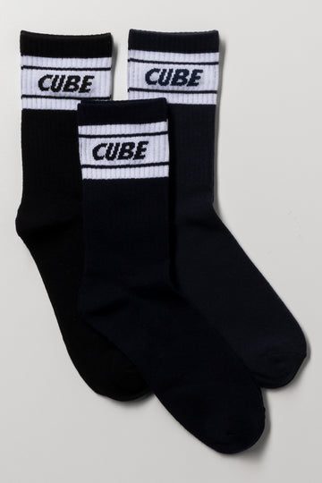 3 Pack Socks Black, Navy And Dark Grey