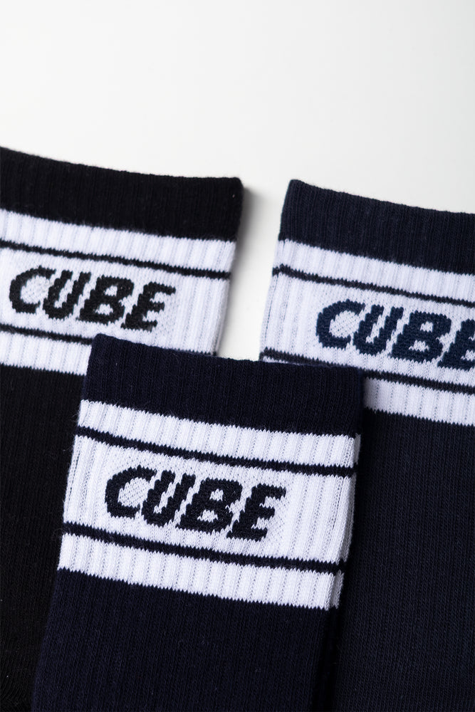3 Pack Socks Black, Navy And Dark Grey (1)