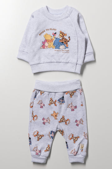 Winnie The Pooh Set Grey