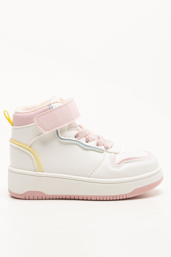 Court High Top Sneakers White