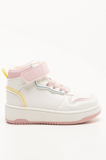 Court High Top Sneakers White
