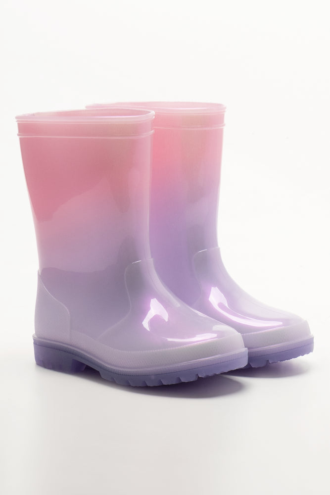 Ombre Light Up Boots Lilac