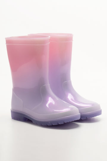 Ombre Light Up Boots Lilac
