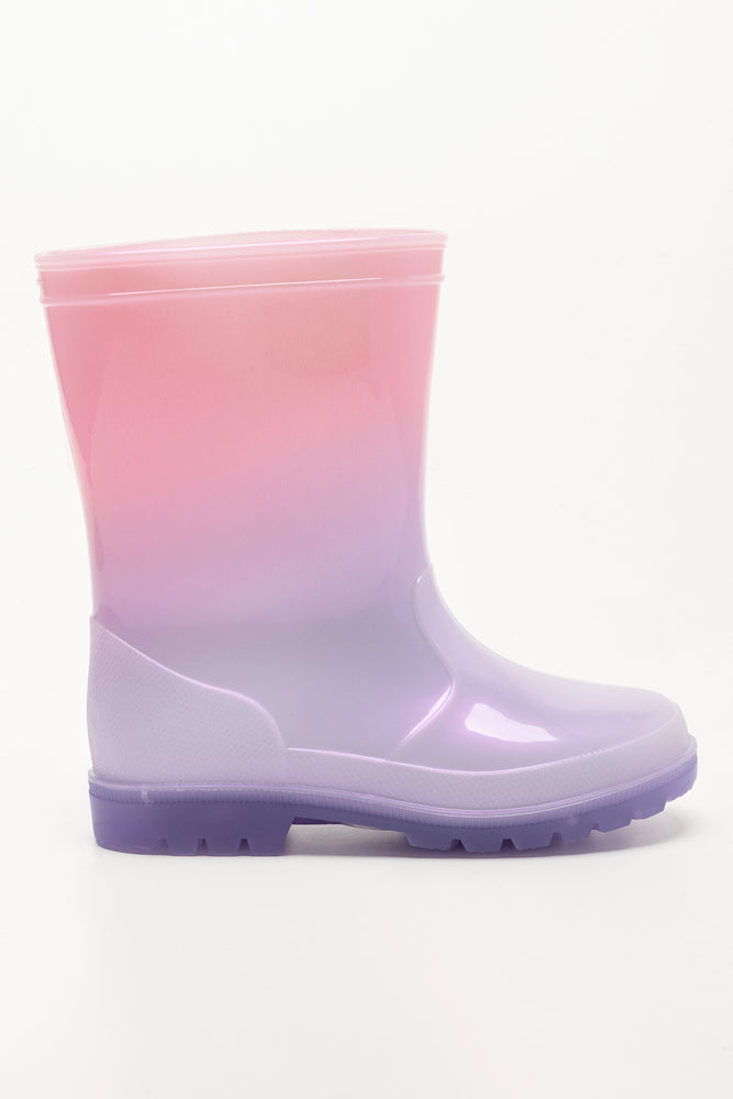 Ombre Light Up Boots Lilac (1)