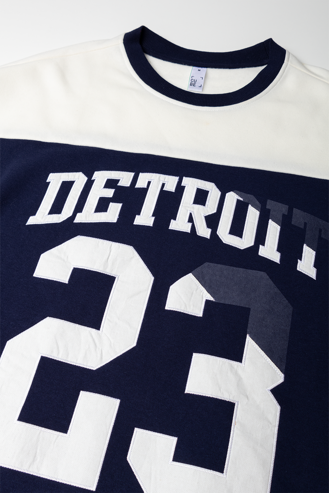 Detroit Crew Neck Tracktop Navy (1)