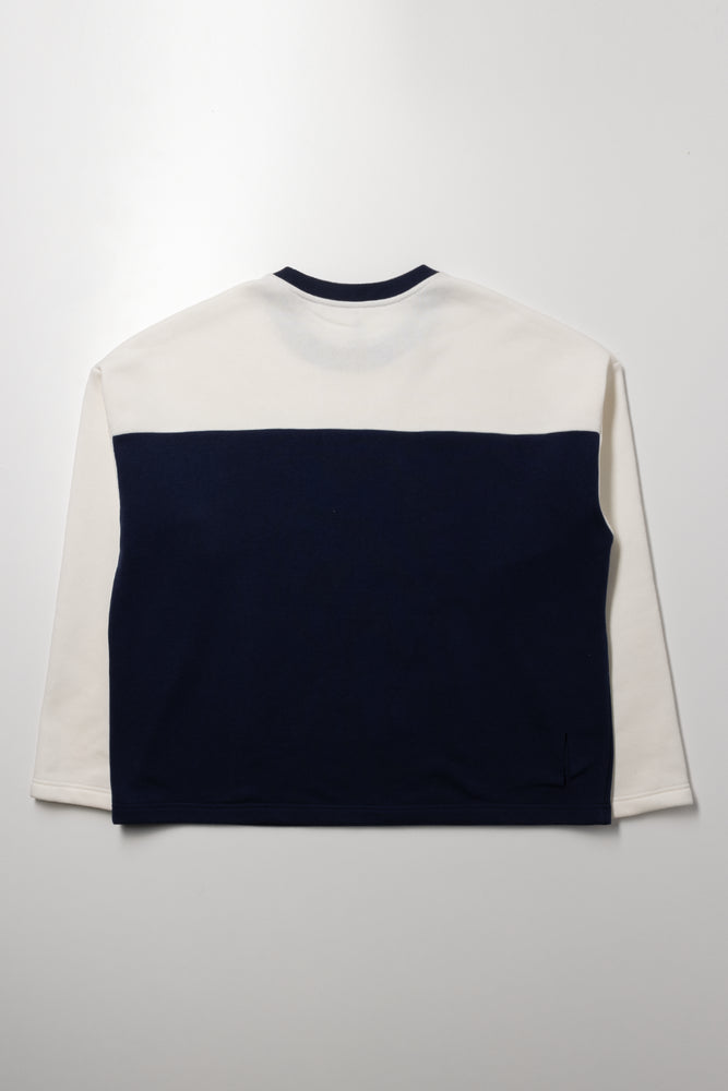 Detroit Crew Neck Tracktop Navy (2)