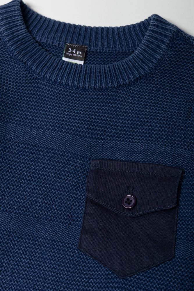 Knit Jumper Navy (1)