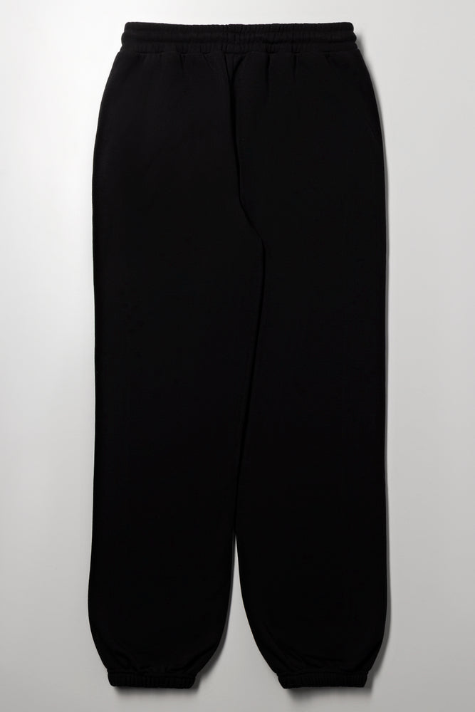 Cuffed Jogger Trackpants Black (3)
