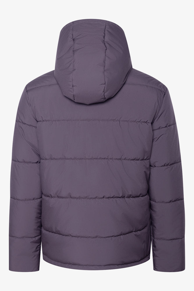 Hooded Puffer Jacket Chocolate (1)