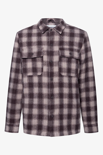 Front Pocket Shacket Natural
