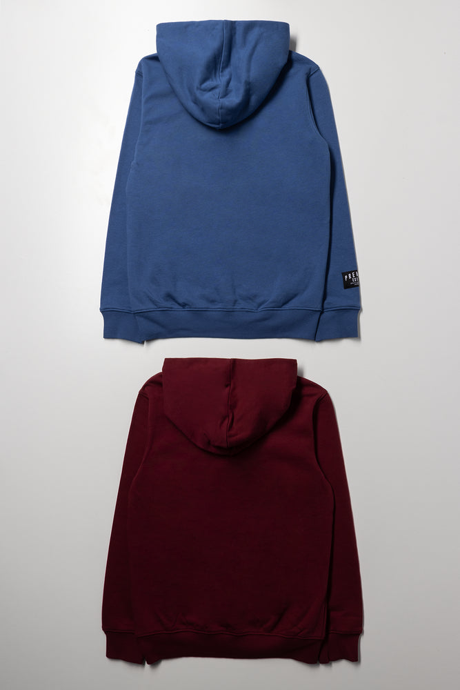 2 Pack Hoodies Blue And Burgundy (2)