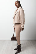 Cropped Melton Coat Natural (1)