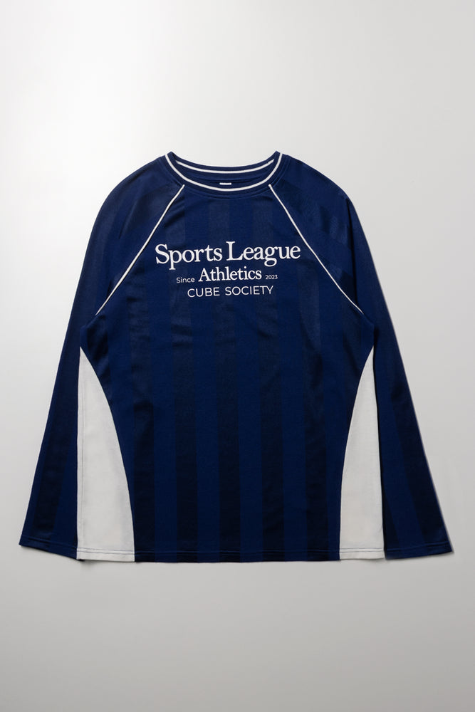Soccer Long Sleeve T-Shirt Navy