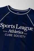 Soccer Long Sleeve T-Shirt Navy (1)