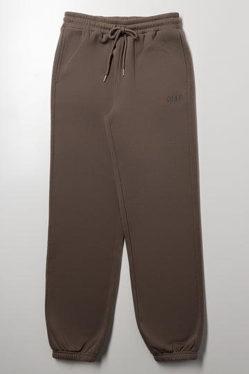 Cuffed Jogger Pants Brown