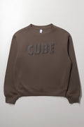 Crew Neck Sweat Top Brown