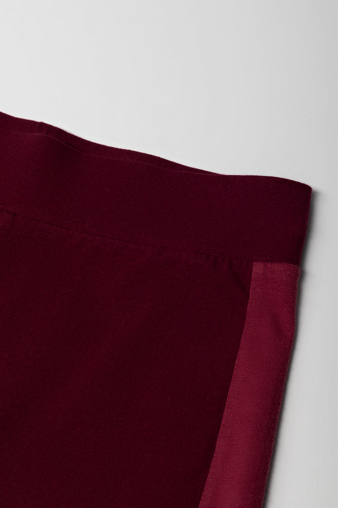 Panel Leggings Burgundy (1)