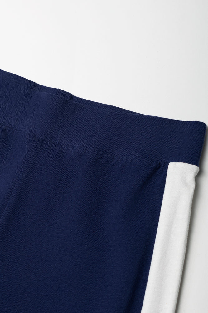 Panel Leggings Navy (1)