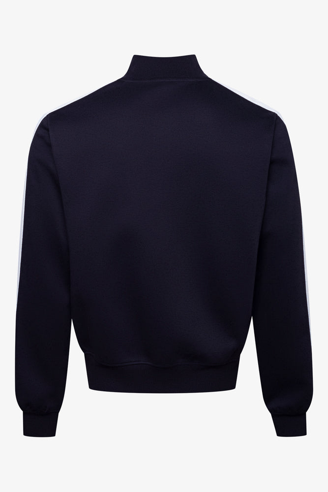Zip Through Cowl Neck Tracktop Black (1)