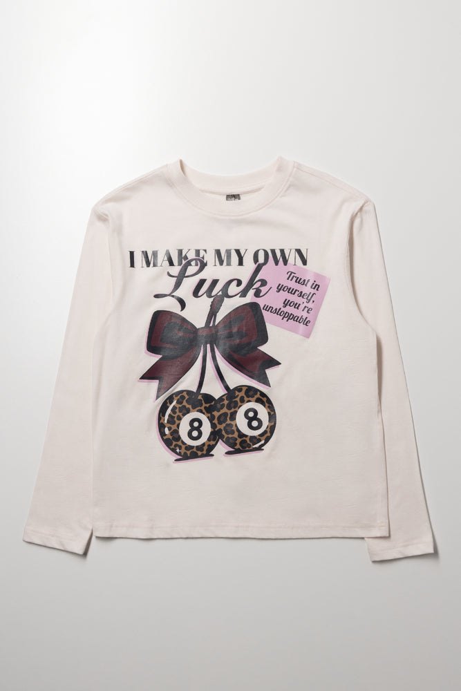 Long Sleeve T-Shirt with Bow Print