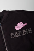 Barbie Bomber Tracktop Dark Grey (1)