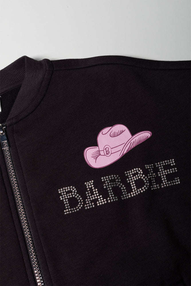 Barbie Bomber Tracktop Dark Grey (1)