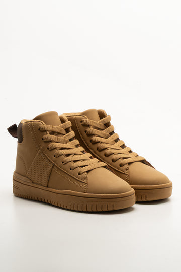 Skate High Top Sneakers Tan