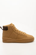 Skate High Top Sneakers Tan (1)