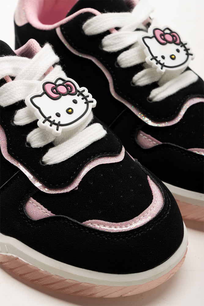 Hello Kitty Light Up Sneakers Black (2)