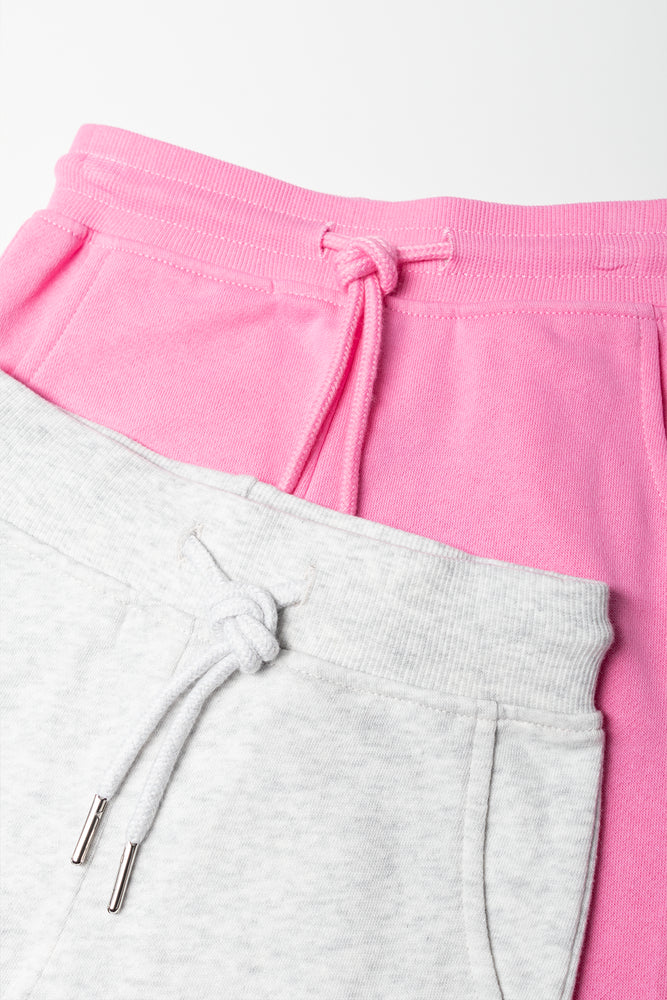 2 Pack Trackpants Pink And Grey (1)