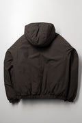 Hooded Puffer Jacket Brown (2)