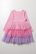 Barbie Tiered Tulle Dress Pink (2)