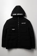 Cube Society Hooded Puffer Jacket Black