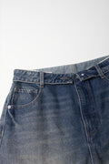 Barrel Leg Denim Jeans Blue (1)