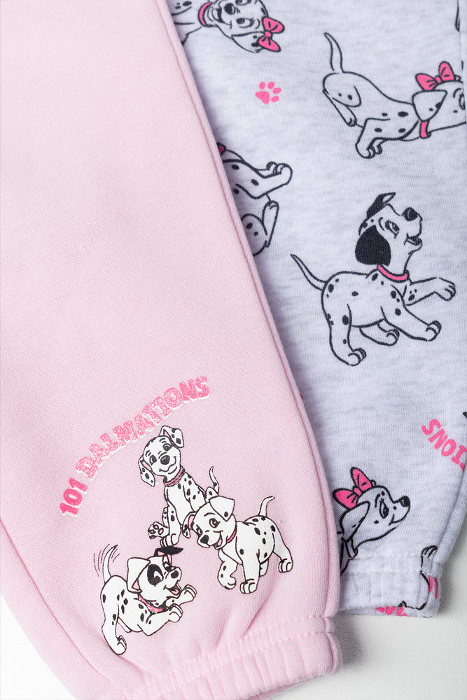 101 Dalmations 2 Pack Trackpants Pink (1)