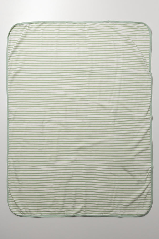 2 Pack Receiver Blankets Green (2)