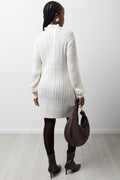 Cable Bodycon Dress Cream (2)