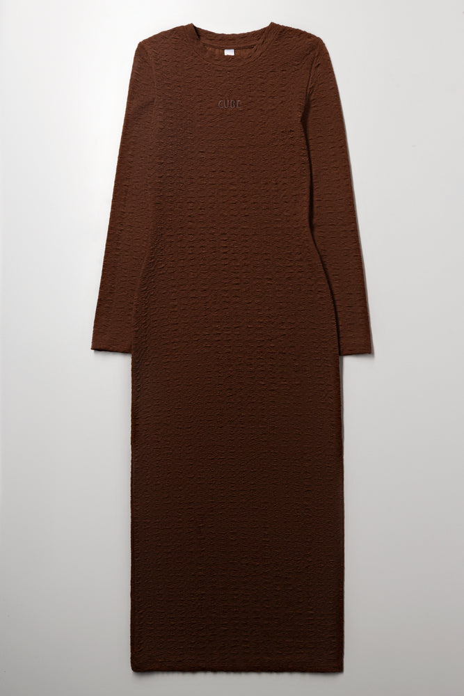 Long Sleeve Dress Brown