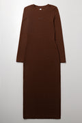 Long Sleeve Dress Brown