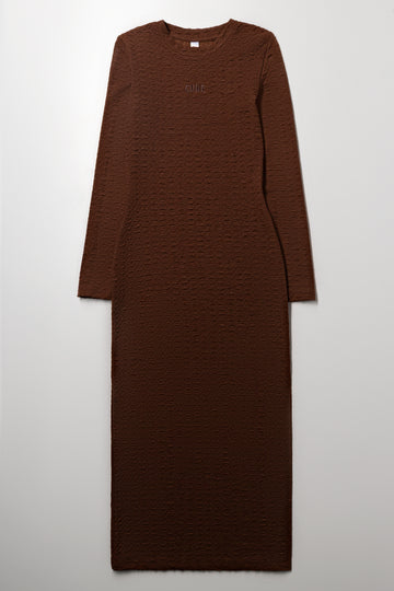 Long Sleeve Dress Brown