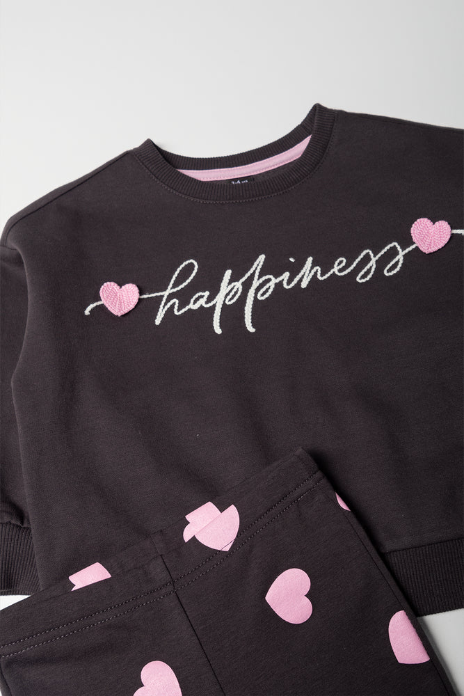 Happiness Leggings Set Dark Grey (1)