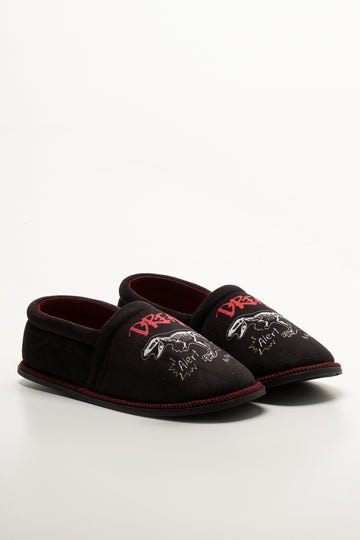 Dino Slippers Black