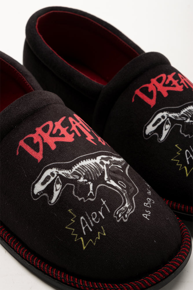 Dino Slippers Black (2)