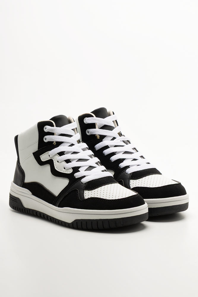 Black & White Hightop Sneakers