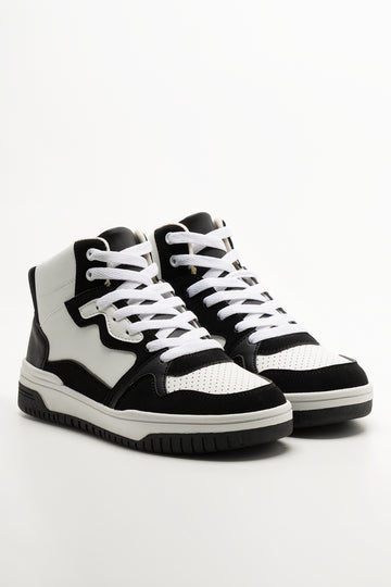 Black & White Hightop Sneakers
