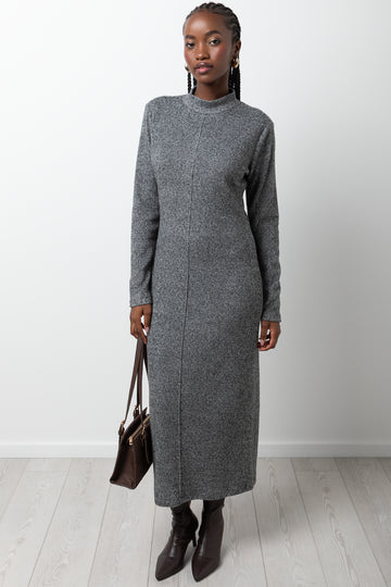 Long Sleeve Bodycon Dress Grey