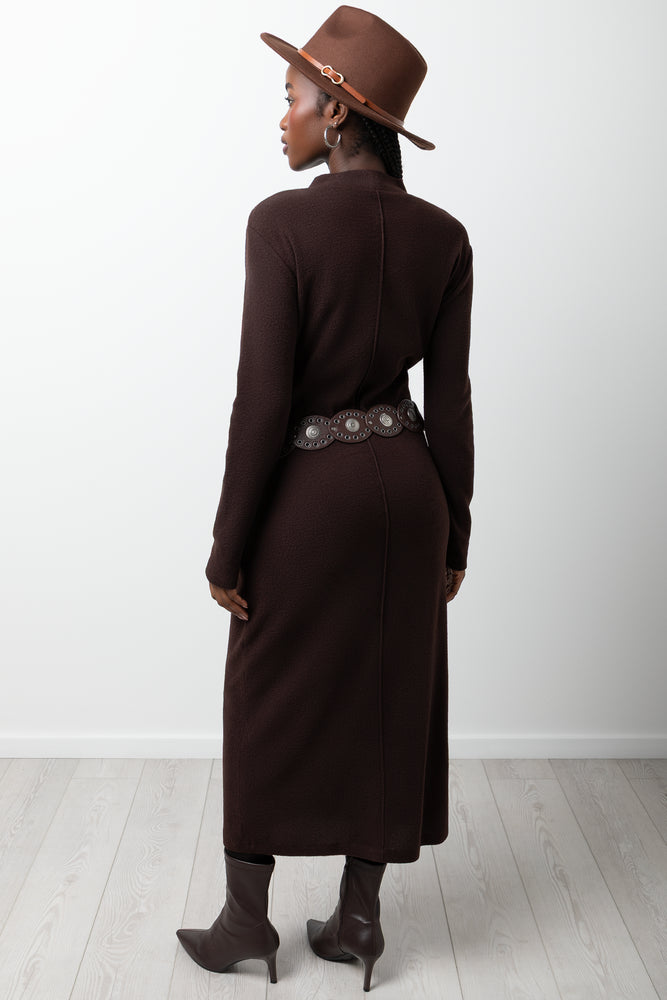 Bodycon Dress Brown (2)