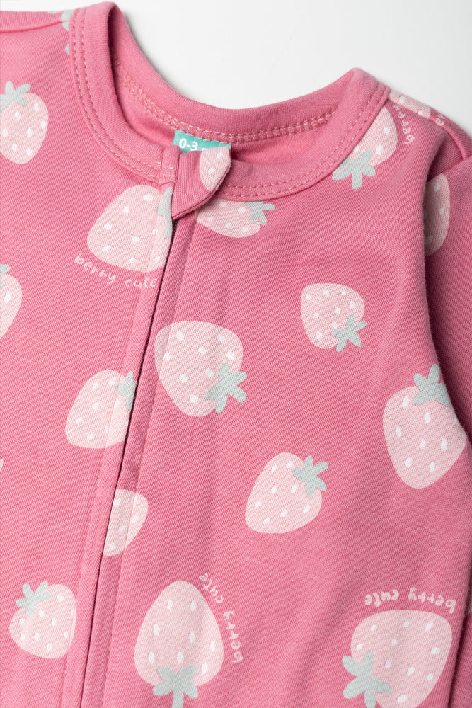 Strawberry Babygrow Pink (1)