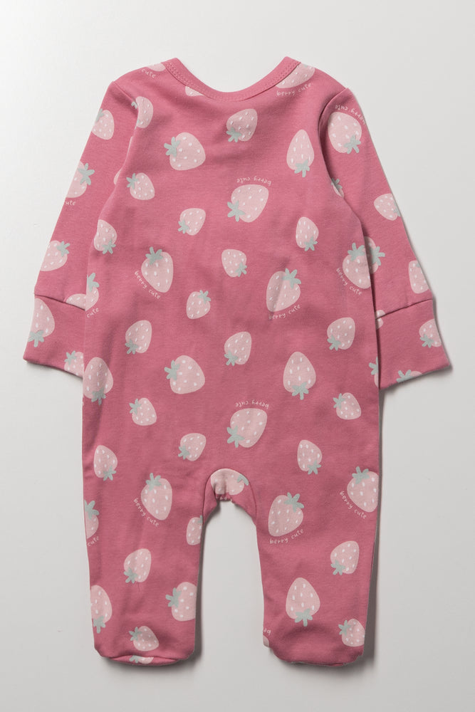 Strawberry Babygrow Pink (2)